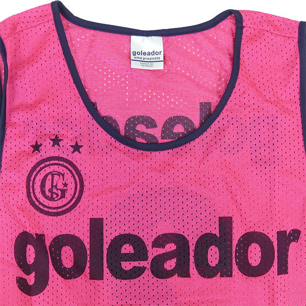 【ショップ限定エントリーでさらに+9倍】ゴレアドールgoleadorビブス10枚セットNO.2〜11A-043サッカーフットサルゼッケンチーム用品収納袋付きフリーサイズ