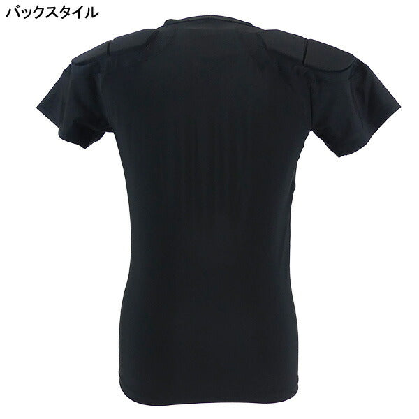 【ショップ限定エントリーでさらに+9倍】カンタベリーcanterburyショルダーベストAA04052ラグビーパッド入りシャツインナーシャツブラック