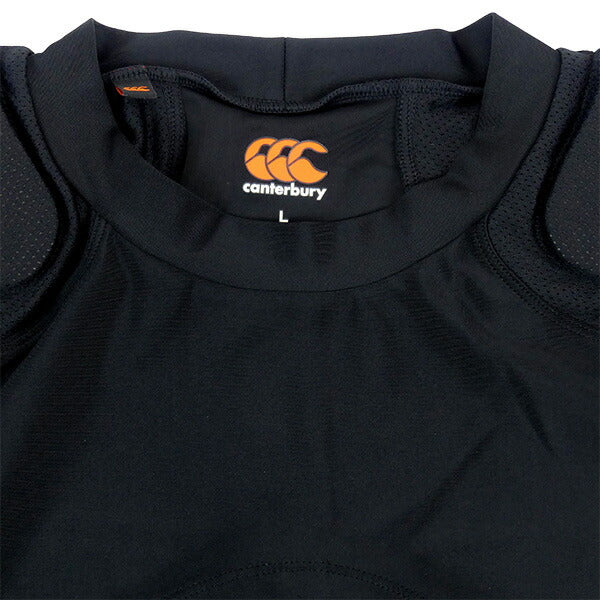【ショップ限定エントリーでさらに+9倍】カンタベリーcanterburyショルダーベストAA04052ラグビーパッド入りシャツインナーシャツブラック