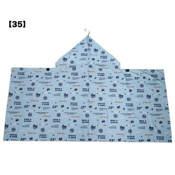 【ネコポス送料無料】冷感ポンチョスパッツィオSPAZIOJr.ピッポ君総柄クールポンチョシェイダースポーツ熱中症対策子供用おすすめおしゃれかわいい