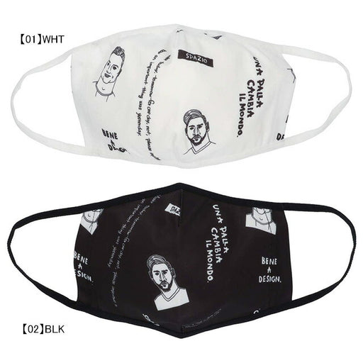 【ネコポス対応可】スパッツィオSPAZIOナノファインレジェンド総柄マスクAC0115サッカーフットサルマスク普段使い練習大人用