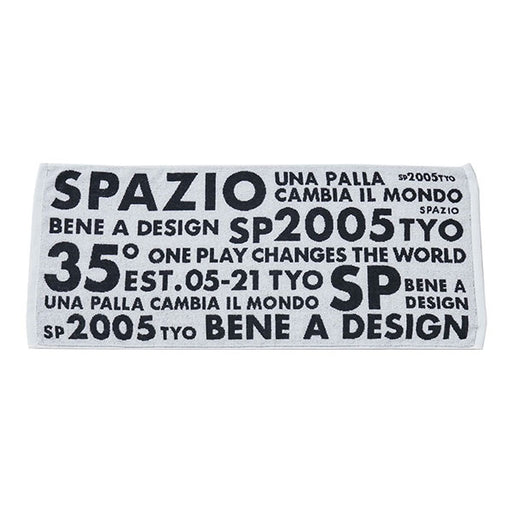 【ネコポス送料無料】スパッツィオspazioブロックロゴタオルAC0127サッカーフットサルスポーツタオル応援観戦練習試合