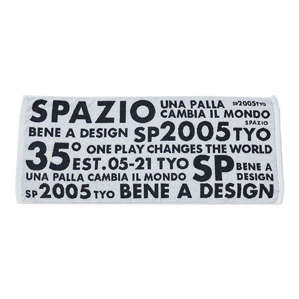【ネコポス送料無料】スパッツィオspazioブロックロゴタオルAC0127サッカーフットサルスポーツタオル応援観戦練習試合