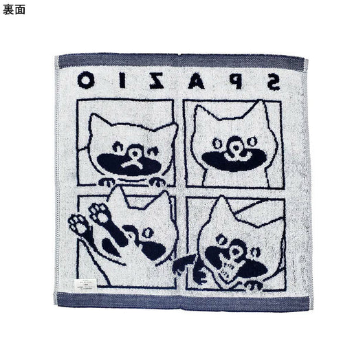 【ショップ限定エントリーでさらに+9倍】【ネコポス対応可】スパッツィオspazioPIPPOくんハンドタオルAC-0136サッカーフットサルハンカチ34×35cmネイビー