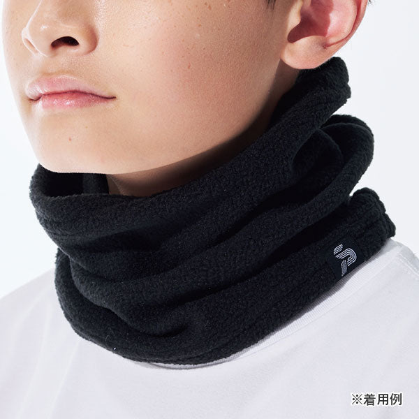 【ネコポス対応可】スパッツィオSpazioJrネックウォーマーAC-0151サッカーフットサル防寒ブラック子供用