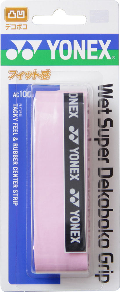 ヨネックスYONEXウェットスーパーデコボコグリップ（１本入）りAC104128フレンチピンク