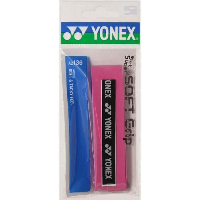 ウェットスーパーソフトグリップヨネックスYONEXテニスすべり止め汗吸収ラケットグリップテープ練習部活高校中学AC136
