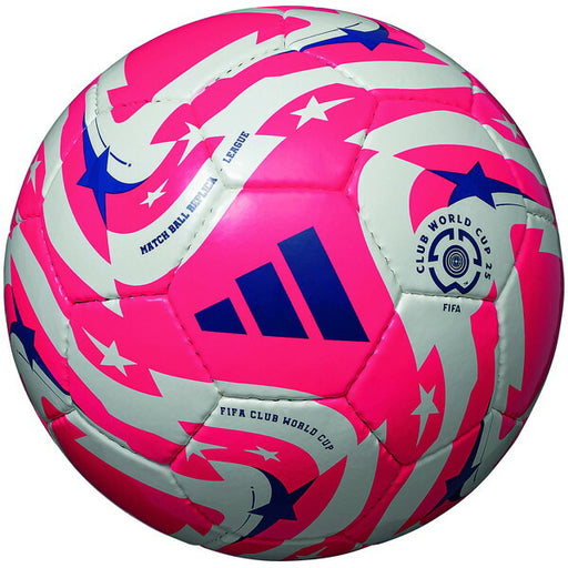 【ショップ限定エントリーでさらに+9倍】アディダスadidasムンディアル・デ・クルーベスFIFA25リーグ４号球赤色ADF414RサッカーボールFIFACWCレプリカ