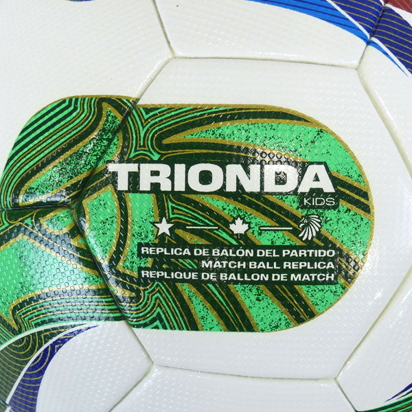 アディダスadidasトリオンダキッズADF420サッカーボール2026FIFAワールドカップレプリカ4号球モデルホワイト