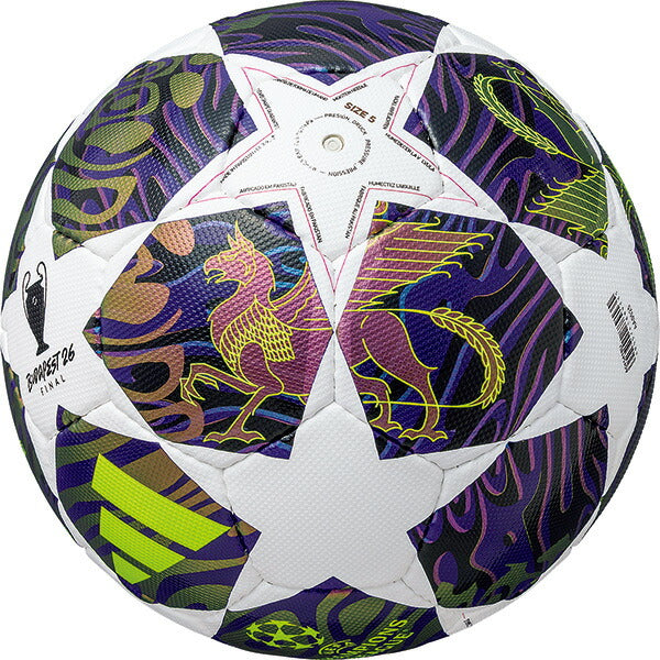 アディダスadidasフィナーレブダペストリーグルシアーダADF541BUサッカーボール5号球UEFAChampionsLeague2025-2026レプリカホワイト