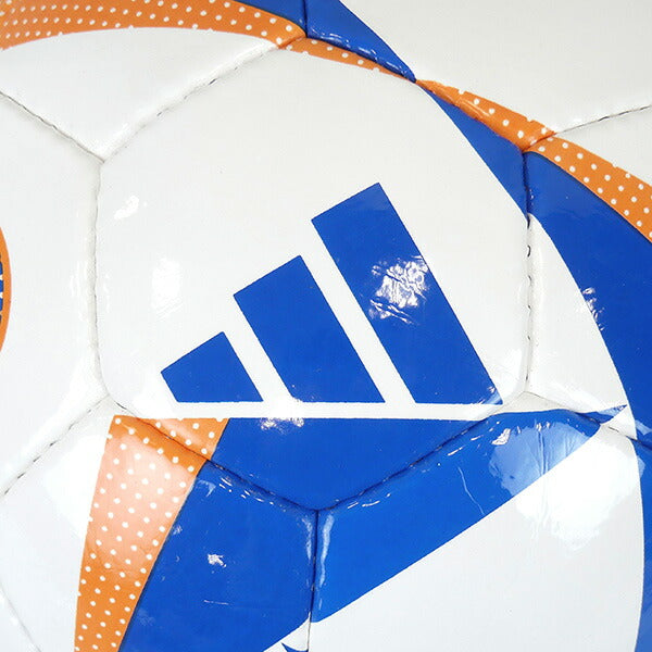 アディダスadidasフースバルリーベリーグ５号球白色×青色AF594WBサッカーボールUEFAEURO2024公式試合球レプリカ5号球別色モデルJFA検定球