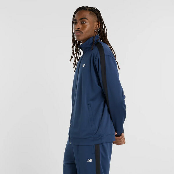 【ショップ限定エントリーでさらに+9倍】ニューバランスNewbalanceメンズトレーニングウェアジャージニットトラックジャケットAMJ51503-NNY部活