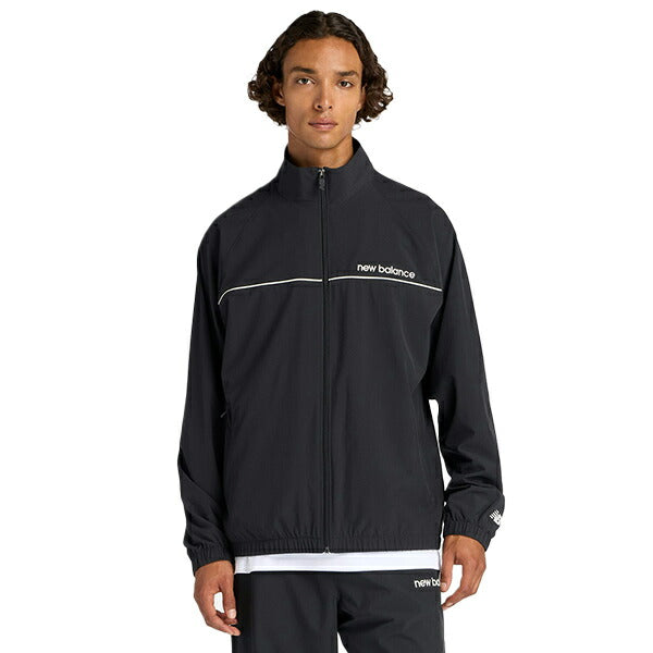 ニューバランスNEWBALANCEスポーツトレーニングウェアメンズBukatsuウーブントラックジャケット長袖裏メッシュ25FWAMJ53170