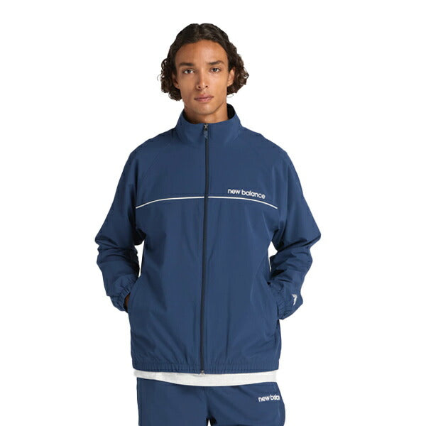 ニューバランスNEWBALANCEスポーツトレーニングウェアメンズBukatsuウーブントラックジャケット長袖裏メッシュ25FWAMJ53170