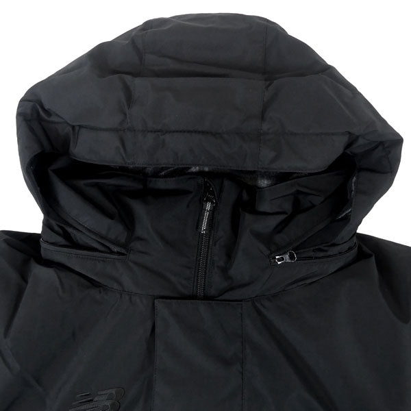 ニューバランスnewblanceブラックアウトパデッドコートAMJ55257サッカーフットサル中綿撥水フード付き