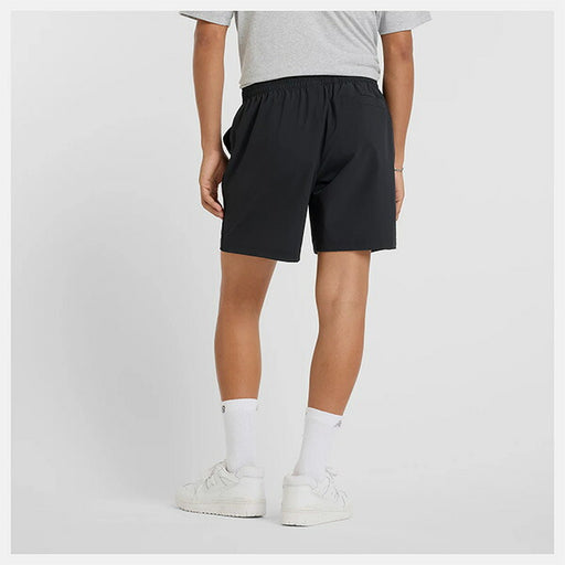 【ショップ限定エントリーでさらに+9倍】ニューバランスNewBalanceメンズハーフパンツワンポイントウーブンランニングスポーツウェアAMS51206-BK