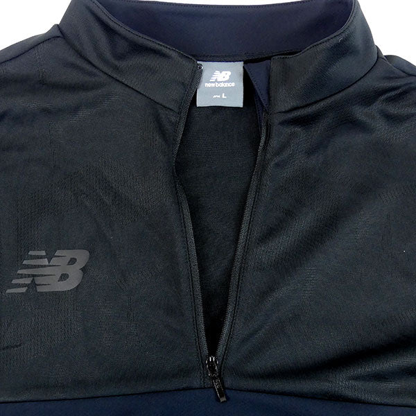 【ショップ限定エントリーでさらに+9倍】ニューバランスNewBalanceBlackOutハーフジップトップAMT2203サッカーフットサルトレーニングトップハーフジップメンズ