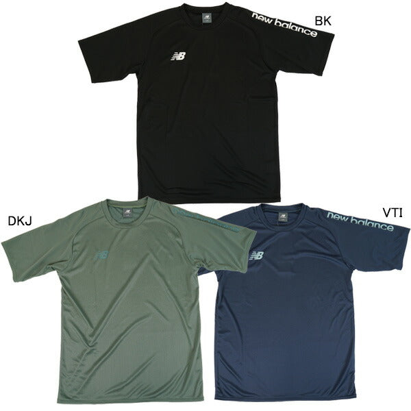 【ショップ限定エントリーでさらに+9倍】【ネコポス送料無料】ニューバランスNewBalanceBlackOutFun&PlayEditionショートスリーブTシャツAMT55211サッカーフットサルプラシャツメンズ