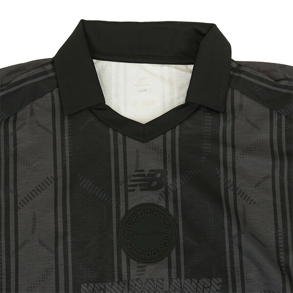 ニューバランスNewBalanceGraphicPoloLongSleeveT-ShirtAMT55252サッカーフットサルプラシャツ長袖メンズ
