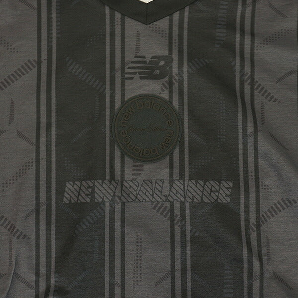 ニューバランスNewBalanceGraphicPoloLongSleeveT-ShirtAMT55252サッカーフットサルプラシャツ長袖メンズ