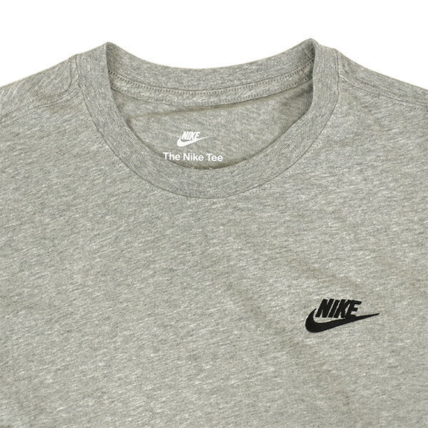 【ショップ限定エントリーでさらに+9倍】【ネコポス送料無料】ナイキNIKEスポーツウェアクラブTシャツAR4999-064サッカーフットサルカジュアル半袖ワンポイントダークグレーヘザー
