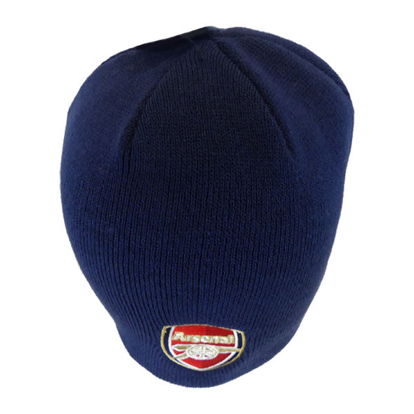 【ショップ限定エントリーでさらに+9倍】【ネコポス送料無料】アーセナルオフィシャル47ネイビークレストビーニーARS_NAVY_BEANIEサッカープレミアリーグサポーターグッズニット帽