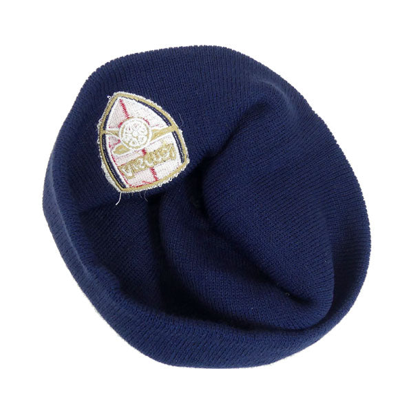 【ショップ限定エントリーでさらに+9倍】【ネコポス送料無料】アーセナルオフィシャル47ネイビークレストビーニーARS_NAVY_BEANIEサッカープレミアリーグサポーターグッズニット帽