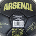 【ショップ限定エントリーでさらに+9倍】アーセナルオフィシャル1号球選手サイン入りブラックARS_SKIL_SIGN_GLD_PHサッカーイングランドサポーターグッズミニボールブラック