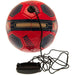 【ショップ限定エントリーでさらに+9倍】アーセナルオフィシャルSize2スキルズトレーナーボールARS_SKILLS_TRAINERサッカーサポーターグッズ紐付き練習用2号球ブラックレッド
