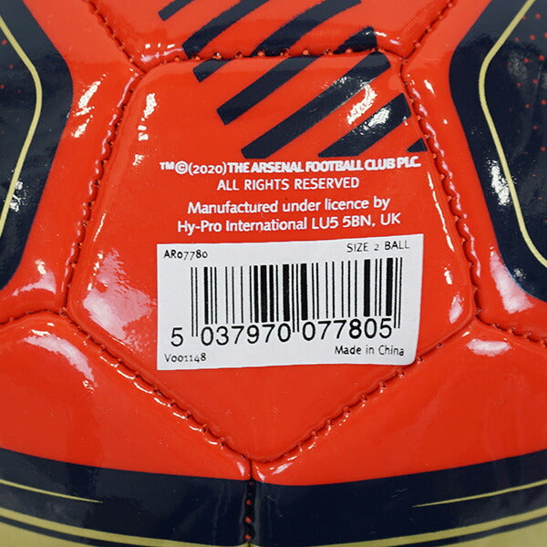 【ショップ限定エントリーでさらに+9倍】アーセナルオフィシャルSize2スキルズトレーナーボールARS_SKILLS_TRAINERサッカーサポーターグッズ紐付き練習用2号球ブラックレッド