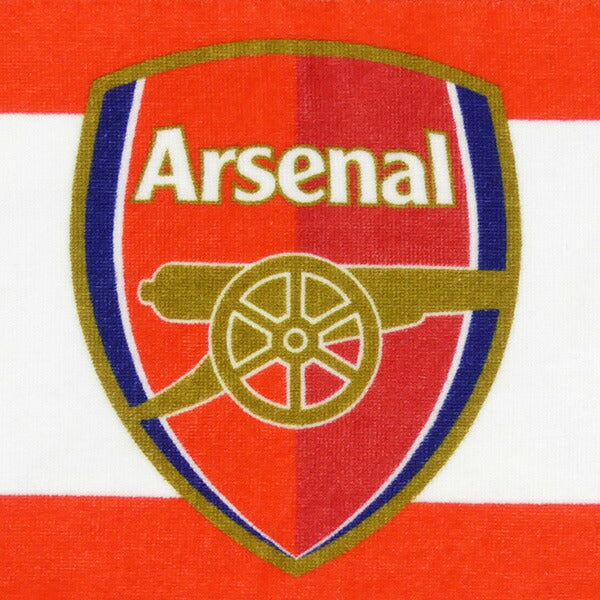 アーセナルオフィシャルARSタオルマフラーARS54652サッカー109×20cmサポーターグッズレッドホワイト