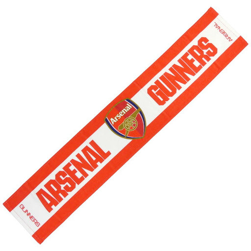 アーセナルオフィシャルARSタオルマフラーARS54652サッカー109×20cmサポーターグッズレッドホワイト