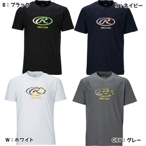 【ネコポス送料無料】ローリングスRawlings＜超伸＞オーバルR半袖TシャツAST13F04プラシャツ