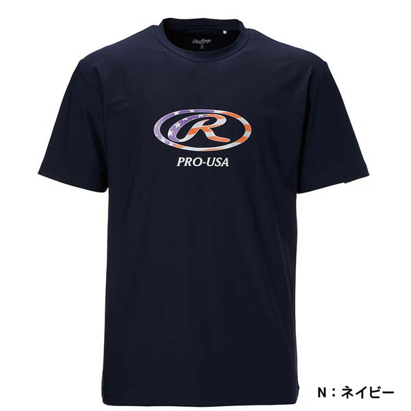 【ネコポス送料無料】ローリングスRawlings＜超伸＞オーバルR半袖TシャツAST13F04プラシャツ