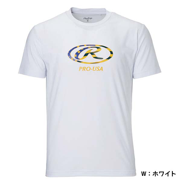 【ネコポス送料無料】ローリングスRawlings＜超伸＞オーバルR半袖TシャツAST13F04プラシャツ