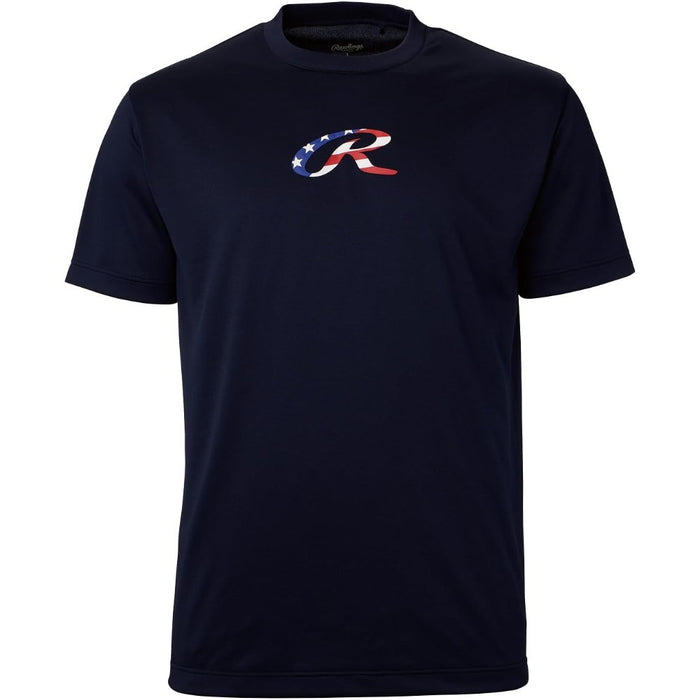 【ネコポス対応可】ローリングスRAWLINGS野球メンズロゴプリントTシャツ半袖AST16S04AST16S04