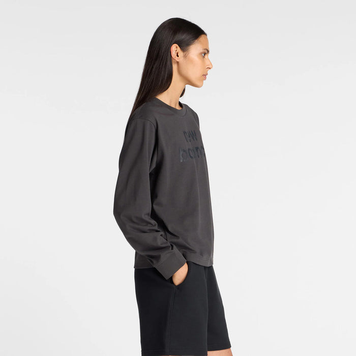 【ショップ限定エントリーでさらに+9倍】NEWBALANCEニューバランスレディースリラックスロングスリーブTシャツ長袖AWT53171-BLK