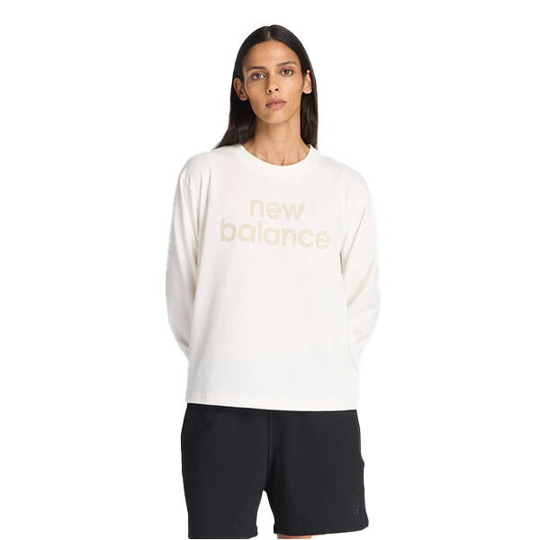 【ショップ限定エントリーでさらに+9倍】NEWBALANCEニューバランスレディースリラックスロングスリーブTシャツ長袖AWT53171-SST