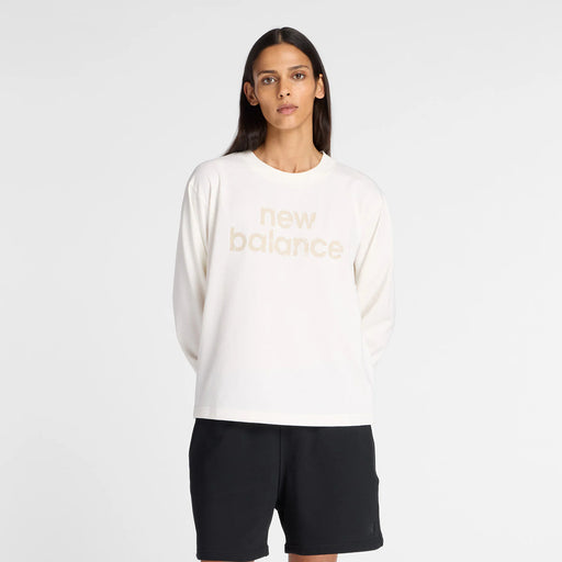 【ショップ限定エントリーでさらに+9倍】NEWBALANCEニューバランスレディースリラックスロングスリーブTシャツ長袖AWT53171-SST