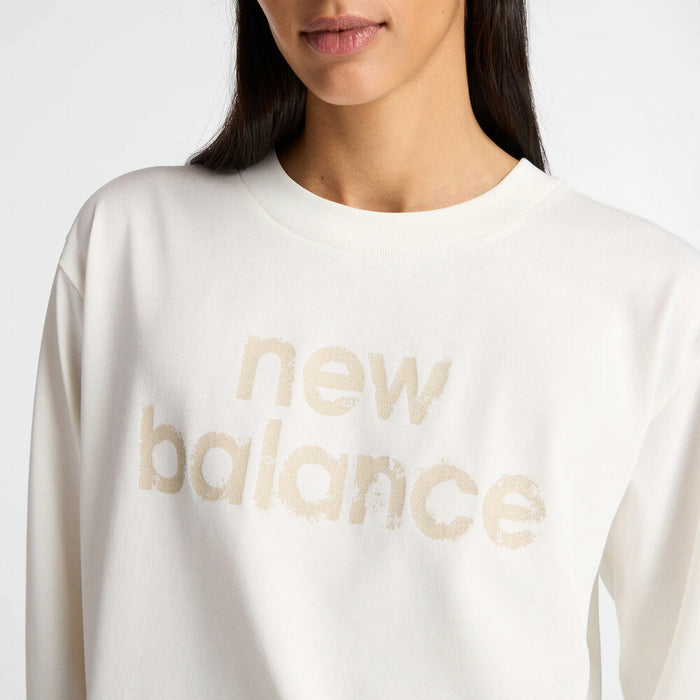 【ショップ限定エントリーでさらに+9倍】NEWBALANCEニューバランスレディースリラックスロングスリーブTシャツ長袖AWT53171-SST