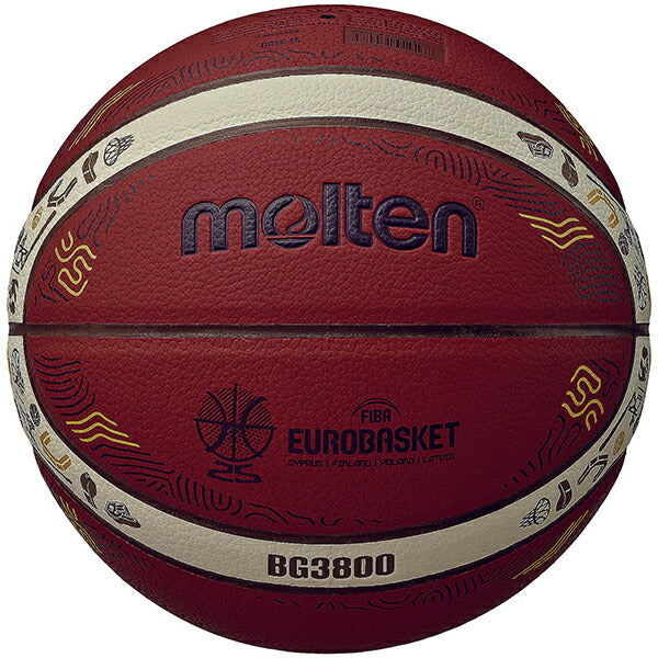 モルテンmoltenバスケットボール5号球EuroBasket2025公式試合球レプリカB5G3800-E5Z