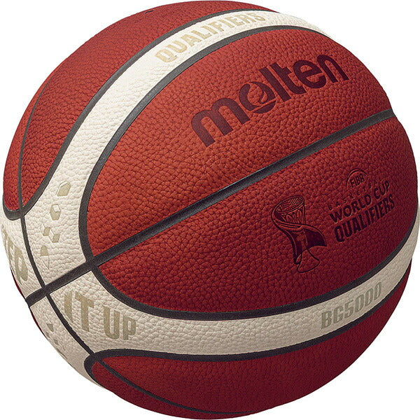 モルテンmoltenバスケットボールFIBAワールドカップ2027大陸予選試合球7号球天然皮革B7G5000-Q5Z