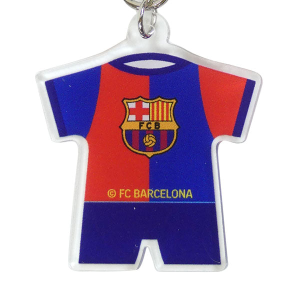 【ネコポス対応可】FCバルセロナオフィシャルアクリルキーホルダー2連チャームBCN87766サッカーラ・リーガサポーターグッズ