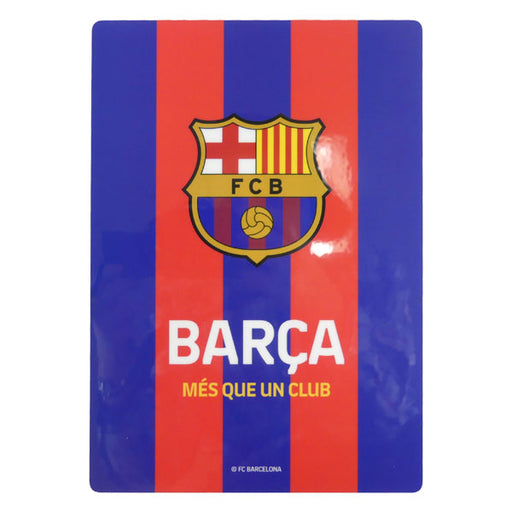 【ネコポス対応可】FCバルセロナエンブレム下敷きBCN88054サッカーラ・リーガサポーターグッズ文房具
