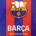 【ネコポス対応可】FCバルセロナエンブレム下敷きBCN88054サッカーラ・リーガサポーターグッズ文房具