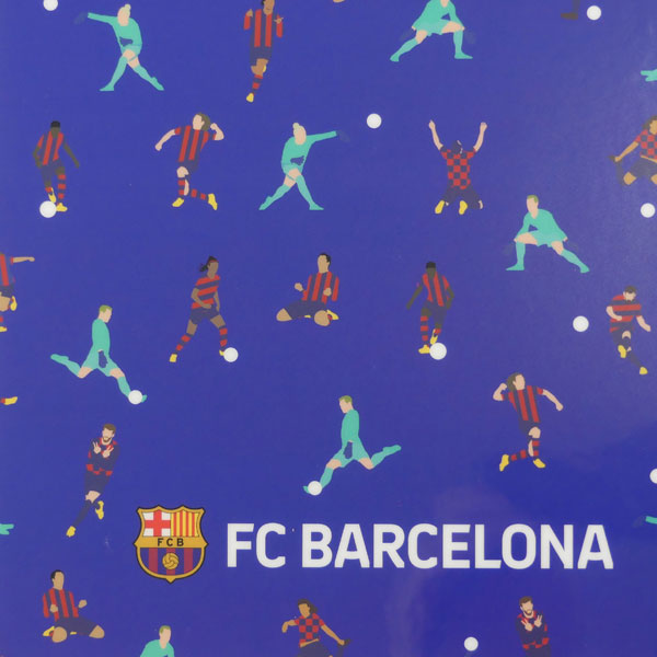 【ネコポス対応可】FCバルセロナエンブレム下敷きBCN88054サッカーラ・リーガサポーターグッズ文房具