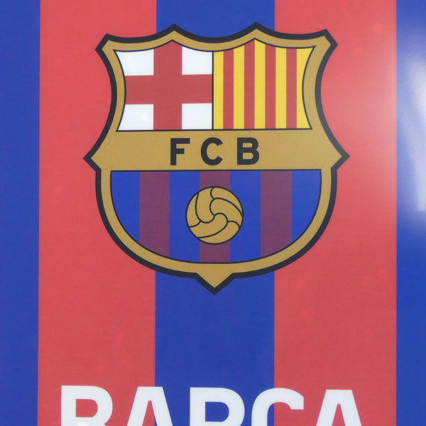 【ネコポス対応可】FCバルセロナエンブレムクリアファイル2枚セットBCN88055サッカーラ・リーガサポーターグッズ