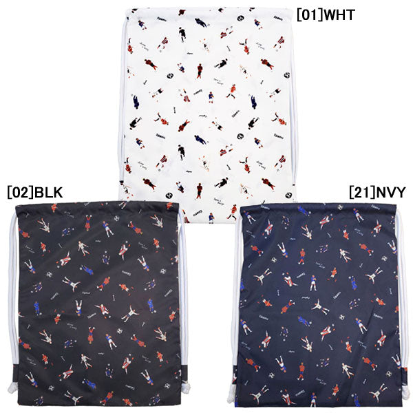 【ネコポス対応可】スパッツィオSPAZIOレジェンド総柄ナップサック2BG0128サッカーフットサルジムサックマルチバッグ