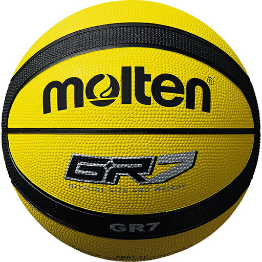 モルテンmoltenバスケットボールGR77号球イエローxブラックBGR7-YK