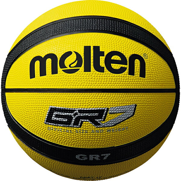 モルテンmoltenバスケットボールGR77号球イエローxブラックBGR7-YK